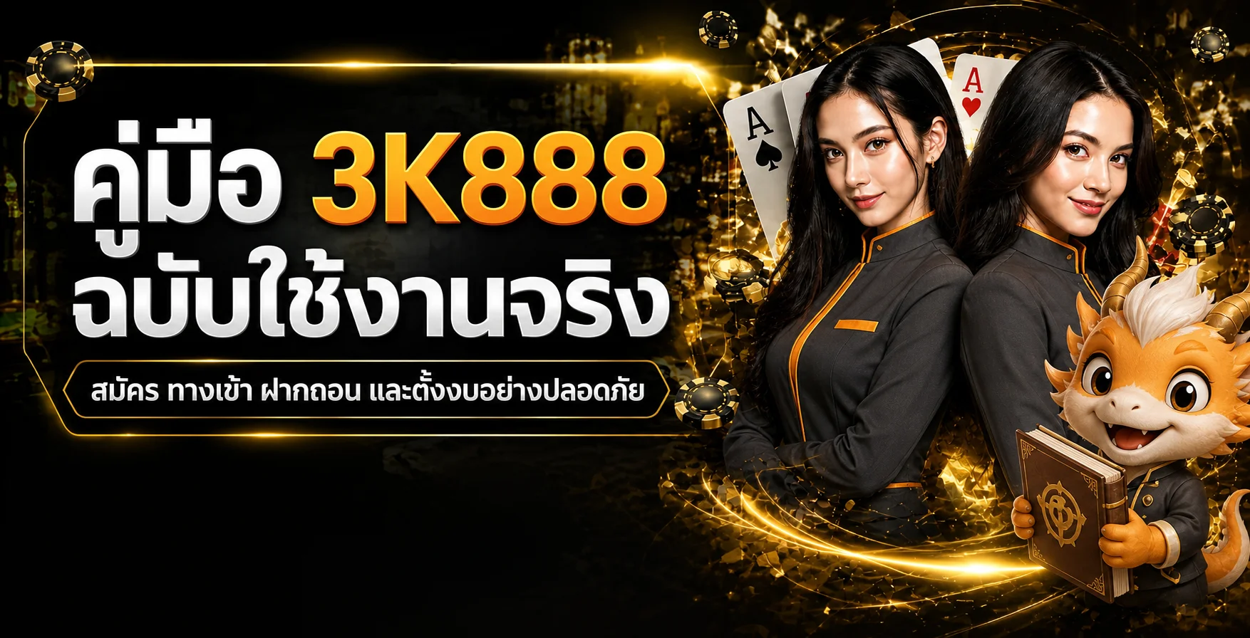 คู่มือ 3K888 สมัคร ทางเข้า ฝากถอน และเลือกสล็อต